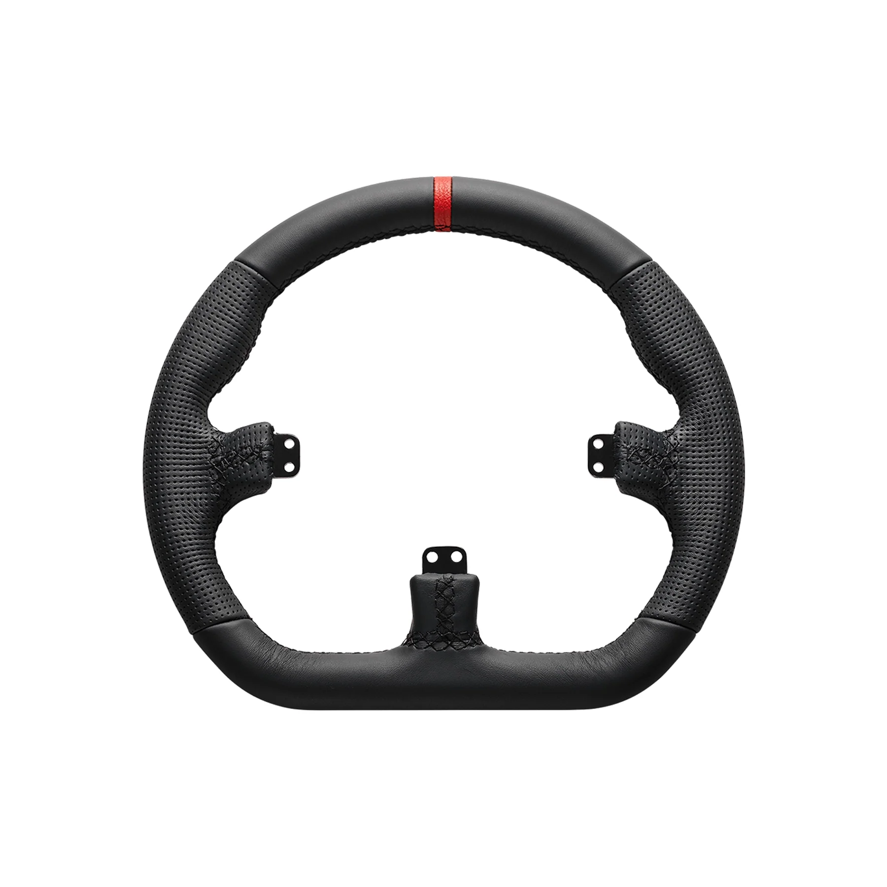 Asetek Closed D Black Leather Rim