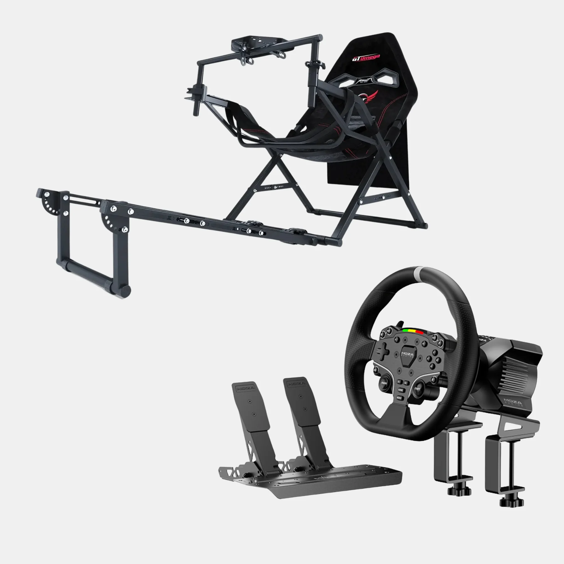 MOZA R3 PC SPRINT Folding Cockpit Bundle