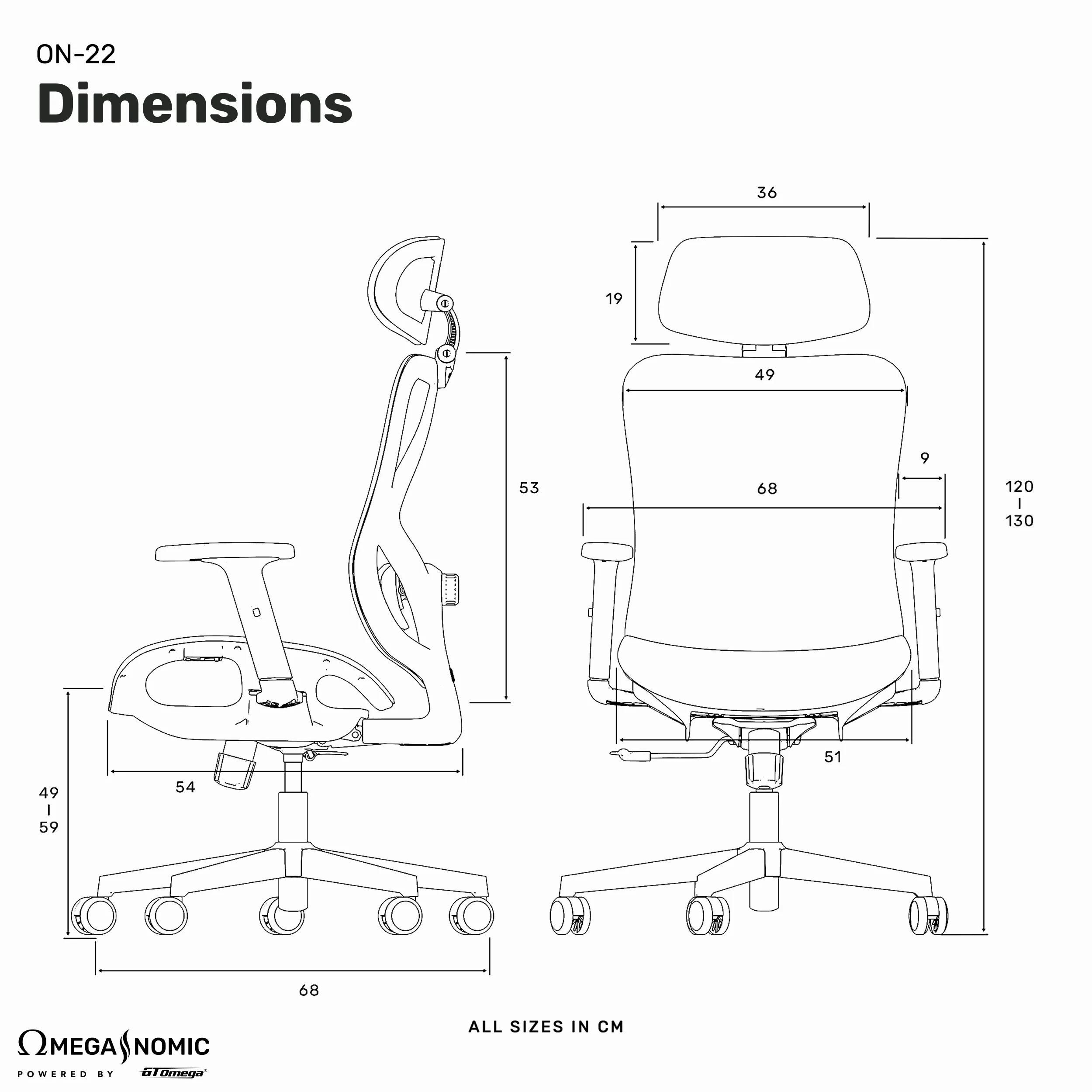 ON-22 Ergonomic Chair - Image 8